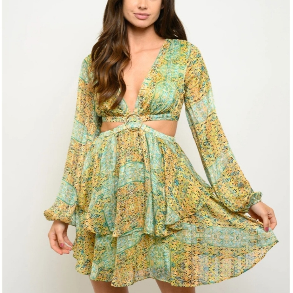 Lace back dress
